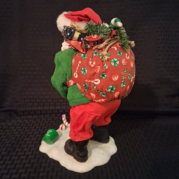 Clothtique Golfing Santa Sweet Putter Golf Figure XMAS Candy Cane Decor 2006 EUC - Picture 5 of 9